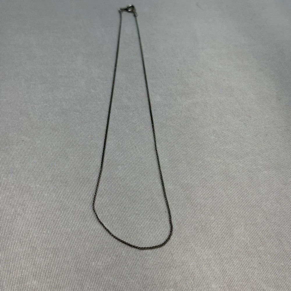 Simple Silver Tone Chain‎ Necklace